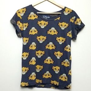 Disney Lion King Simba Short Sleeve Tee Shirt Large
